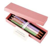Fancy Pen Set, Motivational Gifts for Women, Motivational Writing Pens for Female Boss Office Journal Pens for Health And Spiritual Gifts Luxury Beautiful Pens Relaxation Gifts