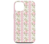 Fancy Peony Blushing Floral Coquette Toile de Jouy Retro Case for iPhone 13