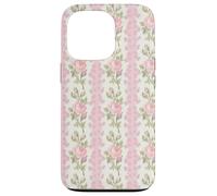 Fancy Peony Blushing Floral Coquette Toile de Jouy Retro Case for iPhone 13 Pro