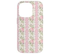 Fancy Peony Blushing Floral Coquette Toile de Jouy Retro Case for iPhone 14 Pro