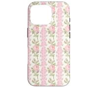 Fancy Peony Blushing Floral Coquette Toile de Jouy Retro Case for iPhone 16 Pro