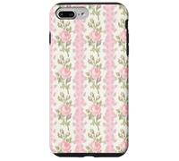 Fancy Peony Blushing Floral Coquette Toile de Jouy Retro Case for iPhone 7 Plus/8 Plus