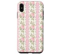 Fancy Peony Blushing Floral Coquette Toile de Jouy Retro Case for iPhone XS Max
