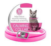 Fancy Pet Necklace Anxiety Relief And Soothing Collar for Dog Cats(A-Pink,Small)