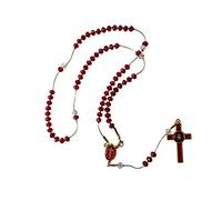 Fancy Precious Blood of Christ Rosary Rosario De La Preciosa Sangre De Cristo, Alloy Steel