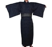 Fancy Pumpkin Jinbei Men's Japanese Yukata Japanese Kimono Home Robe Gown#09[Size XL]