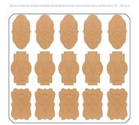 Fancy Shape Krafts Label Sticker Adhesive Gift Tages Stickers Blanks Writable for Bottles Jars Food Container Canning for Masons Jar