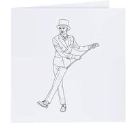 'Fancy Tap Dancer' Blank Greeting Card (GC00065345)