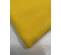 Fancy Textiles 100% Polyester Chiffon Fabric 60'' Wide (1 Meter(pre Cut), Yellow)