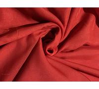 Fancy Textiles 100% Polyester Chiffon Fabric 60'' Wide (2 Meter, Red)