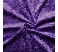 Fancy Textiles Premium Glitz Crushed Velvet Stretch Velour Fabric Material 60'' Wide (Purple, 5 Meter)