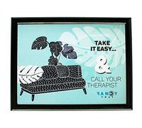 Fancy Tray Home Laptop Computer Desk, Padded Tray for Lap Ergonomic Food, Multi-Use, Table Work Base 43 x 33 x 1.5 cm, Quality Materials, Wood, Design CALL YOUR THERAPIST