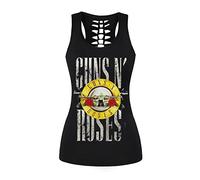 Fancy Uyee Womens Hollow Out Skull Print Workout Yoga Tank Tops Halloween Shirt, Roses 017, XL