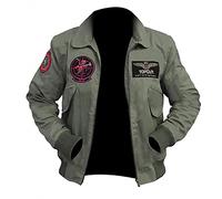 Fancyd Men Tom Cruise Top Bomber Air Force Cotton Jacket