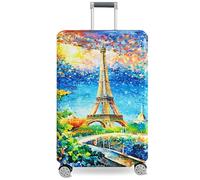fancyfree Luggage Cover Washable Suitcase Protector Anti-scratch Suitcase cover, Dreamy Paris, M(22"-24" luggage), Printing