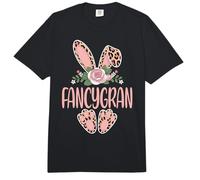FANCYGRAN Cute Leopard Bunny Ears Floral Easter Comfort Colors Adult Heavyweight T-Shirt