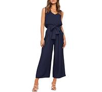 FANCYINN Women 2 Pieces Casual Tracksuit Summer Sleeveless Tank Top and Paperbag Trouser Outfits High Waist Cropped Trouser with Pocket and Comfy Vest Set