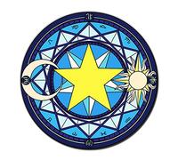 FANCYPUMPKIN The Magic Circle Pattern Round Carpet Floor Mats Yoga Cushion for Playroom/Cloakroom, E-04