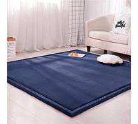 Fancytan Large Baby Play Mat, 3cm Thick Floor Mats for Kids Toddlers Crawling, Tummy Time, Foldable Crawling Mat for Boy or Girl Child's Room, Bedroom, Playroom, Dark Blue, 150x200cm