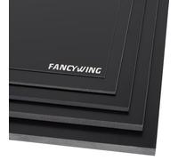 FANCYWING G10 Fiberglass Sheet, 400X500X10.0MM Glass Fiber Composite Laminate Board, Epoxy Resin Panel for DIY Models, RC, 3D Printing, Electrical Insulation 10.0mm Thickness Black