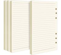 FANDAMEI A5 6-Hole Punched Lined Refill Paper - 360 Pages/180 Sheets for Organiser Planner in Office School