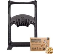 Fandango Fire Tools Kindling Cracker Original Log Splitter - Sturdy Firewood Splitter Made From Recycled Cast Iron - Wood Chopper For Kindling Wood
