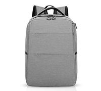 FANDARE 15.6 inch Laptop Backpack Slim with USB Charging Port, Waterproof Backpack for Men/Women Travel, Camping, School, Polyester Backpack, Grey, L, Leisure Backpack