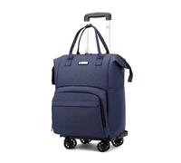 FANDARE 3-in-1 Convertible Rolling Backpack Men Women Carry-On Duffel Wheeled Grocery Trolley On-the-Go Professional Travel Bag for Shopping, Business, Weekend Trips Fits Airline Size Blue
