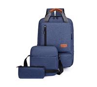 FANDARE 3-Piece Business Backpack Set for Men Women Waterproof Lightweight Rucksack with Multiple Pockets Laptop Daypack for Work College Commuting Office & Weekend Blue