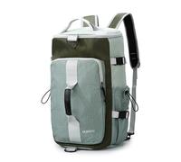 FANDARE 30L Travel Duffle Bag for Men Women Convertible Weekender Backpack | 15.6 Inch Laptop Carry On Backpack Flight Approved Daypack Sports Gym Shoulder Bag with Luggage Strap Hiking Rucksack Green