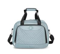 FANDARE 32L Travel Tote Bag Women Men Carry On Handbag Weekender Bag | Quilted Shoulder Bag Cabin Duffle Handbag with Trolley Sleeve fit 15.6 Inch Laptop for Underseat Sports Gym Light green
