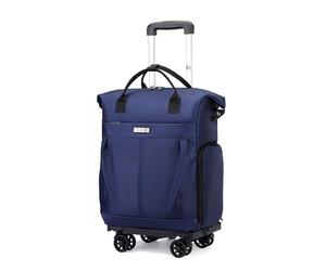 FANDARE 35 L Wheeled Business Backpack Men Rolling Convertible Laptop 4 Wheel Women Shopping Cart Grocery Trolley Bag Shopper Travel Duffle Bag Office Holdall Suitcase Daypacks Blue