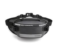 FANDARE 4.2L Crossbody Sling Bag for Women Men - Lightweight Fanny Pack with Adjustable Strap Multi-Pocket Large Capacity Waterproof Nylon Crossbody Bag with Reflective Strips Gray