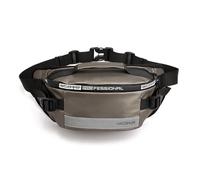 FANDARE 4.2L Crossbody Sling Bag for Women Men - Lightweight Fanny Pack with Adjustable Strap Multi-Pocket Large Capacity Waterproof Nylon Crossbody Bag with Reflective Strips Khaki