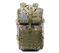 FANDARE 45L Military Tactical Backpack Waterproof Heavy Duty Backpack 3 Day Assault Pack Molle Bag Backpacks Army Backpack for Men Tactical Laptop Backpack Bug Out Bag Hiking Rucksack CP Color
