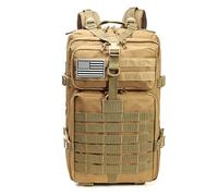 FANDARE 45L Military Tactical Backpack Waterproof Heavy Duty Backpack 3 Day Assault Pack Molle Bag Backpacks Army Backpack for Men Tactical Laptop Backpack Bug Out Bag Hiking Rucksack Khaki