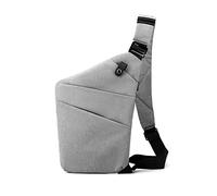 FANDARE Anti-Theft Sling Bags Chest Shoulder Backpack Crossbody Bags Cover Pack Rucksack Crossbody Bag for Men Women Travel Hiking Bicycle Sport Gym Daypacks Waterproof Nylon Gray A