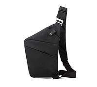 FANDARE Anti-Theft Sling Bags Chest Shoulder Backpack Crossbody Bags Cover Pack Rucksack Crossbody Bag for Men Women Travel Hiking Bicycle Sport Gym Daypacks Waterproof Nylon Black A