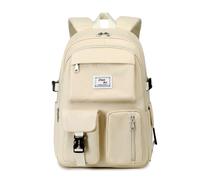 FANDARE Casual Backpack Girl School Bag Boy Daypacks Large Laptop Bag fit 15.6 inch Laptop College Travel Rucksack Waterproof Polyester White