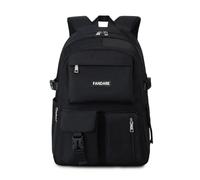 FANDARE Casual Backpack Girl School Bag Boy Daypacks Large Laptop Bag fit 15.6 inch Laptop College Travel Rucksack Waterproof Polyester New Black
