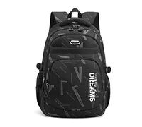FANDARE Boys Children's Backpacks Youth Backpack Elementary School Bag for Middle Student Teens Rucksacks Bookbag Primary Junior Travel Casual Daypacks with Adjust Shoulder Strap Black White