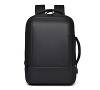 FANDARE Business Casual Backpack Laptop Backpack Travel Backpack Rucksack for Men Laptop Rucksack Work Bag Waterproof Rucksack Expandable Backpack with USB Charging Port PU Film Daypacks Black