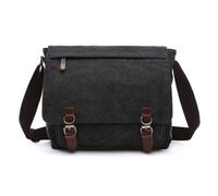 FANDARE Canvas Crossbody Bag for Men Women | vintage messenger bag with magnetic buckle, large capacity multi-pocket shoulder satchel for work travel daily use
