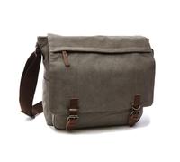 FANDARE Canvas Crossbody Bag for Men Women | vintage messenger bag with magnetic buckle, large capacity multi-pocket shoulder satchel for work travel daily use
