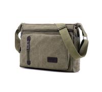FANDARE Canvas Messenger Bag Crossbody Bag with Multi Pockets | lightweight casual travelling bag, medium mens crossbody bags for outdoor fishing camping hiking travel working daily use