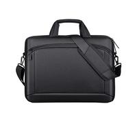 FANDARE Casual Laptop Bag Briefcase Notebook Case Shoulder Messenger Bag 15.6 inch Shockproof Laptop Compartment Women Men Handbag for Travel Business Campus School Waterproof Nylon Black