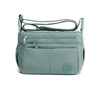 FANDARE Casual Shoulder Bags Women Satchel Waterproof Nylon Lightweight for Sport Work Hiking Shop Crossbody Bag Green