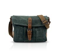 FANDARE Casual Shoulder Crossbody Bag Canvas Messenger Pack for 7.9 inch Tablet Men Women Satchel School Bag Portable Envelope Briefcase for Commute College Campus Hiking Outdoor Travel