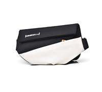 FANDARE Casual Sling Bag Crossbody Shoulder Bag Backpack for Men Personal Flex Bag with Tripod Holder Strap Lightweight Chest Pack Everyday Carry Bag for Tactical Travel Work Chest Bag Black White