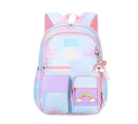 FANDARE Children Backpack 3-6 Grade School Backpack Cute Child Schoolbag Kids Primary School Backpack Children's School Bags for Girls Boys Daughter Son Outing Casual Daypacks Galaxy Blue